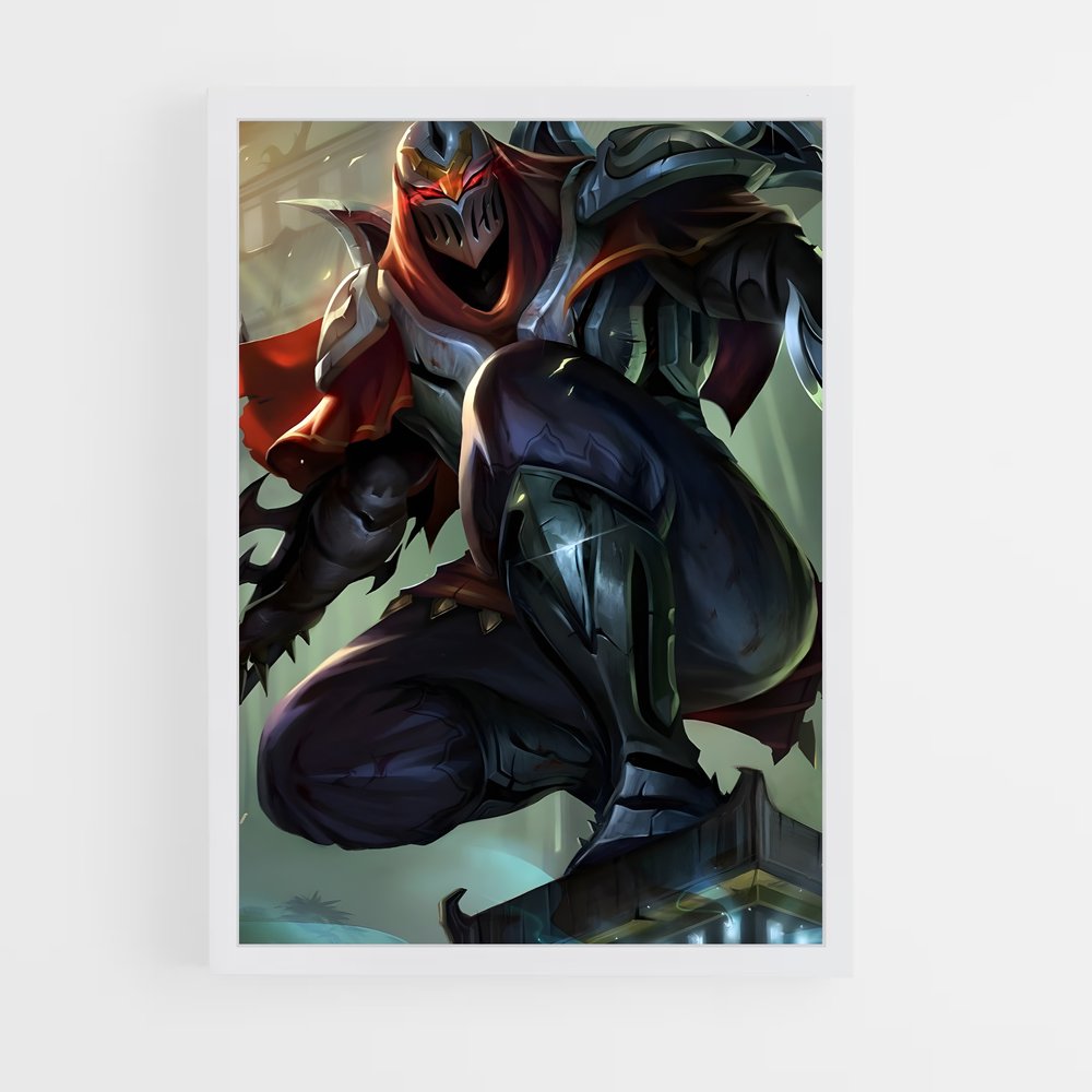 Poster Zed le Maître des Ombres – affiche League Of Legends (vue 3)